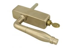 Handle Tilt & Turn with lock (1928) satin nickel