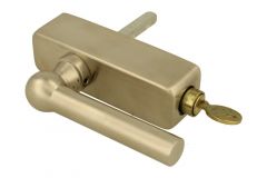 Handle Tilt & Turn with lock "Chemin de fer" satin nickel
