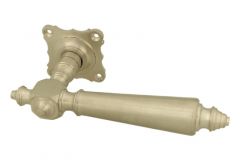 Single door handle with rosette satin nickel (1890)