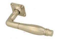 Single door handle with rosette satin nickel (1928)