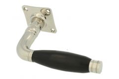 Single door handle with rosette nickel ebony (1926)