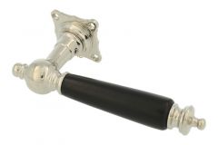 Single door handle (1905) right nickel ebony