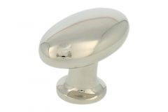 Cabinet knob oval nickel 58x34xH40mm