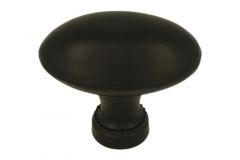 Knob cast iron black powder coated 51x33mm H43mm