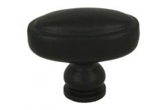 Knob cast iron black powdercoated 52x31mm H42mm