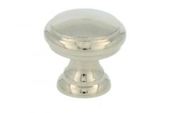 Cabinet knob nickel medium Ø 23mm H22mm