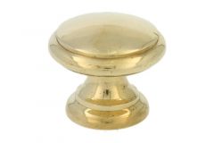 Cabinet knob polished brass big Ø 30mm H26mm