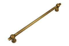 Kitchen handle "Chemin de fer" antique brass 240mm