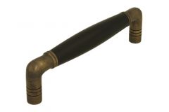 Kitchen handle 1920's antique brass 128mm Center-To-Center