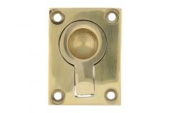 Flush ring polished brass W 39xH 52xD 15mm