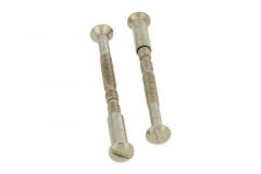 Male to Female Door Handle Screws (Pair) satin nickel