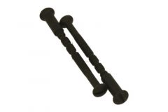 Male to Female Door Handle Screws (Pair) black powder coated