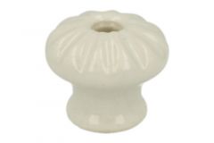 Knob porcelain Ø 23mm H25mm. Delivered without screw