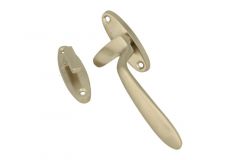 Window fastener "dudok style" satin nickel left