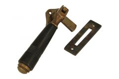 Window fastener reversible antique brass bakelite (1908)