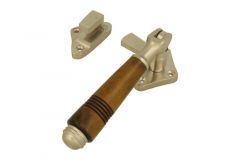 Window fastener (1908) satin nickel horn Left