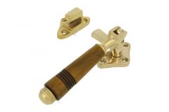 Window fastener (1908) polished brass horn Left