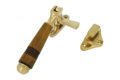 Window fastener (1908) polished brass horn Right