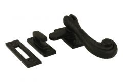 Window fastener black cast iron 119x39mm reversible