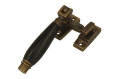 Window fastener (1928) reversible antique brass bakelite