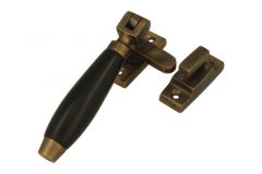 Window fastener (1932) reversible antique brass bakelite