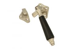 Window fastener satin nickel ebony Left (1904)