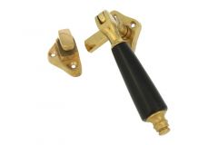 Window fastener polished brass bakelite Left (1915)
