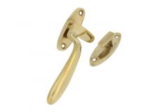 Window fastener "dudok style" polished brass right