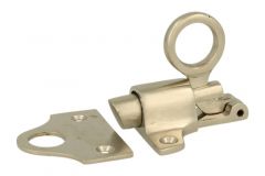 Transom window latch satin nickel with catch