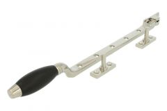 Window stay nickel ebony 315mm (1932)