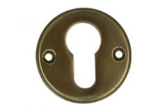 Round euro cylinder escutcheon antique brass. Price per piece