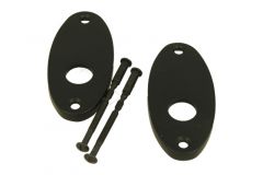 Oval Door Knob Rosette (2-Pack) brass black for TM-400 z*