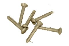 Slotted Screw 2,8 x 25mm (6-Piece per Pack) satin nickel