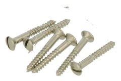 Slotted Screw 2,8 x 25mm (6-Piece per Pack) nickel