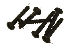 Slotted Screw 2,8 x 25mm (6-Piece per Pack) black powder coated
