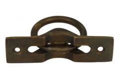 Flush pull ring antique brass