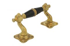 Pull handle 130mm elegant model with curve polished brass
