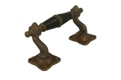 Pull handle 130mm elegant model with curve antique brass