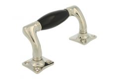 Window sash lift handle 115mm with curve nickel bakelite