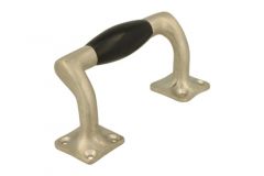 Window sash lift handle 115mm satin nickel, bakelite (1932)