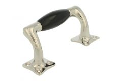 Window sash lift handle 115mm nickel, bakelite (1932)