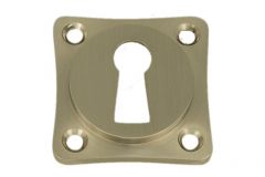 Square key rosette satin nickel "Ton model 400 serie"