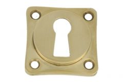 Square key rosette polished brass "Ton model 400 serie"