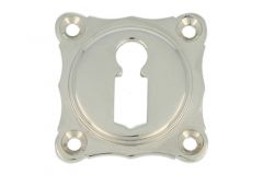 Elegant key escutcheon nickel. Price per piece