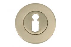 Key escutcheon satin nickel round concealed escutcheon Ø 50mm