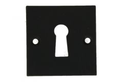 Key rosette "Bauhaus" black powder coated. Price per piece