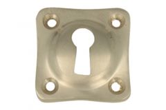 Escutcheon with key hole satin nickel. Price per piece