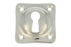 Escutcheon with key hole nickel. Price per piece