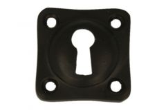 Key escutcheon black powder coated. Price per piece