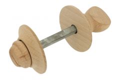 Wooden turn and release spindle beech. Spindle size 8mm